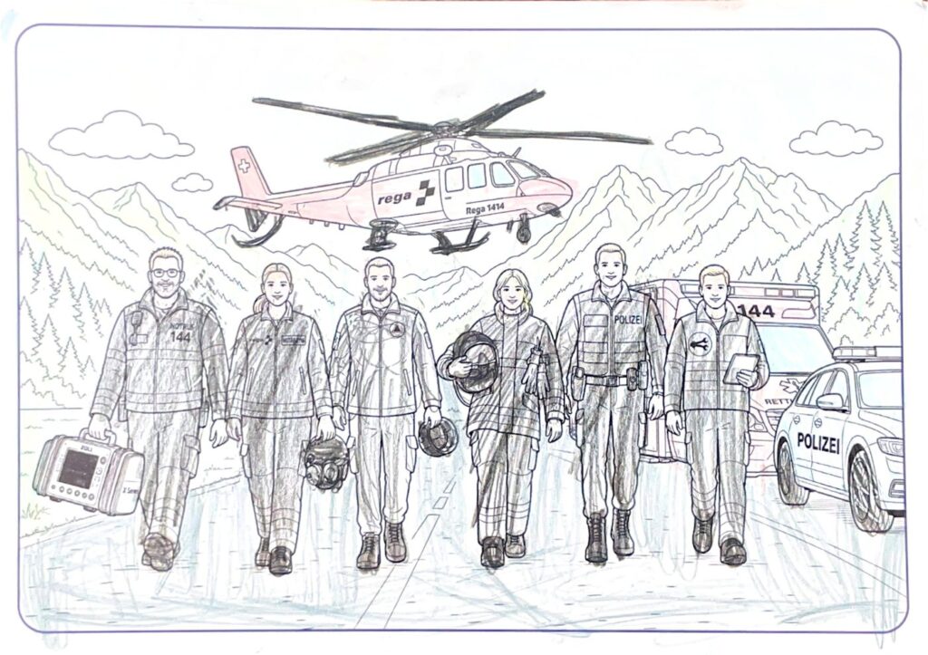 Carte de remerciement manuscrite de l’Action Merci adressée à une organisation d’intervention
